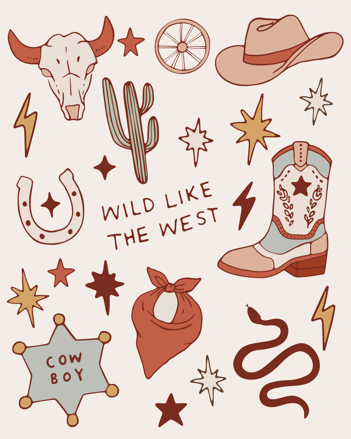 Wall Pops - Wild Like the West (Boys)